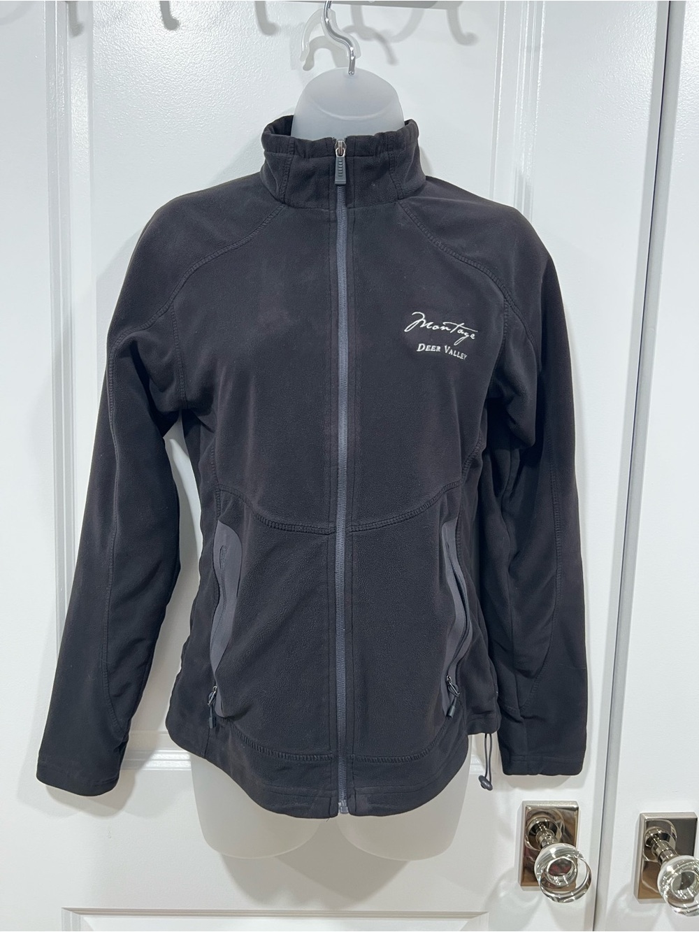North End Montage Deer Valley Women's Black Fleece Jacket size XS
